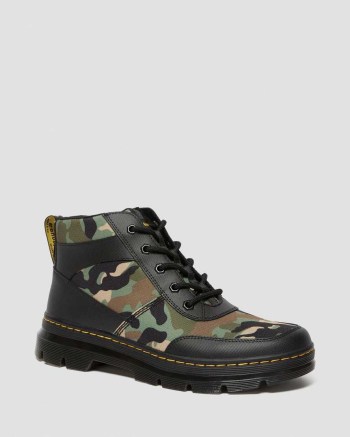 Dr Martens Bonny Tech Camo Lifestyle Topanky Damske Čierne Hnedožltý | 5173-SMEOX